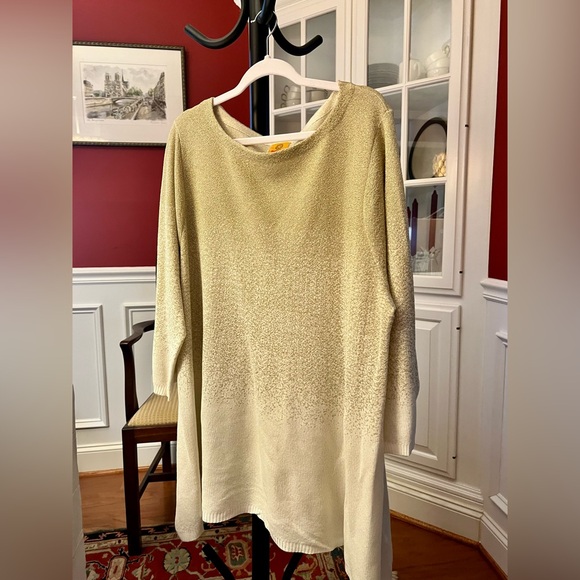 Ruby Rd. Gold and Cream Ombre Sweater Set - Picture 4 of 14
